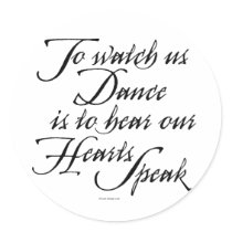 Watch Us Dance Round Sticker