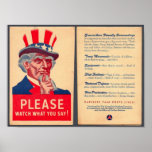 Watch what you say Poster
