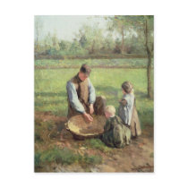 Watching Father Work Postcards
