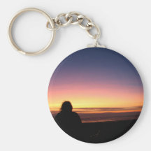Watching Sunset Key Chains