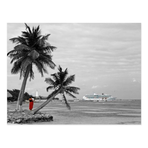 Watching the cruise ships post cards