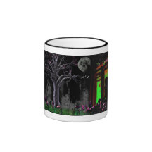 Watching the Moon from my Window Mug