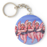 Water Aerobics Divas Fun Whimsical Chubby Keychains