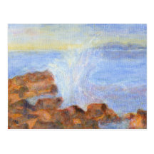Water against the Rocks, Postcard