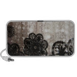 Water and Black Lace Iphone Speaker