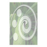 Water Beads on Grass Custom Stationery