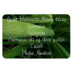 Water Beads on Grass Rectangular Magnet