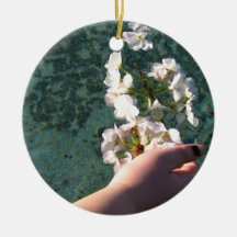 Water Blossoms Christmas Tree Ornaments
