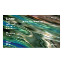 Water blur business card