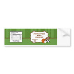 Water Bottle Label All-Star Green Bumper Sticker