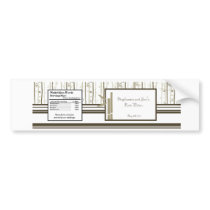 Water Bottle Label Bamboo Bliss Bumper Stickers