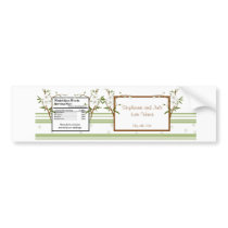Water Bottle Label Dogwood Flowers Bumper Sticker