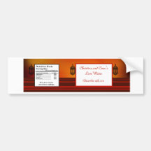 Water Bottle Label Moroccan Lantern Bumper Sticker