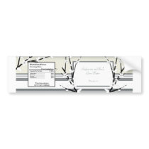 Water Bottle Label Winter Blossom