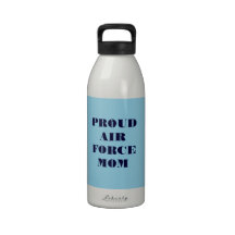 Water Bottle Proud Air Force Mom