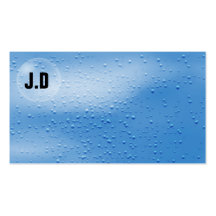 Water bubbles business Cards