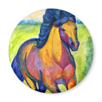 Water Colour Horse magnets