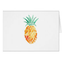 Water- Colour Pineapple Cards