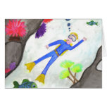 water colour sea adventure, original design greeting card