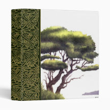 water colour tree scrapbook binders