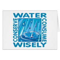Water Conservation Greeting Card