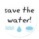 Water Conservation design! stickers