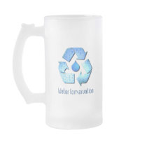 Water Conservation Frosted Beer Mug