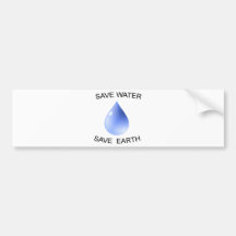 Water Conservation products! Bumper Stickers