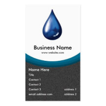 Water Drop business card