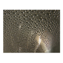 Water Droplets Inside a Light Postcard