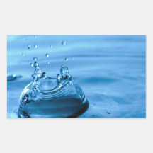 Water Droplets Splash Abstract Background Sticker