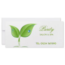 Water Drops and Leaf Rack Card