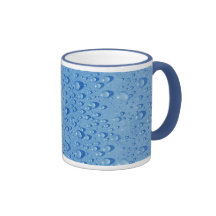 Water drops coffee mug