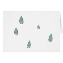 Water Drops Greeting Card