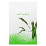 Water drops water ripple bamboo plants Stationery