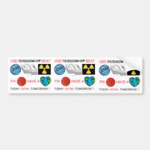 Water, Earth, Nuclear Bumper Stickers