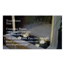 Water feature business card templates