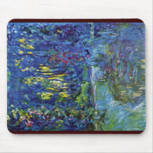 Water Garden At Giverny By Claude Monet Mousepads