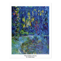 Water Garden At Giverny By Claude Monet Post Card