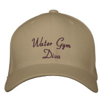 Water Gym Diva Embroidered Hats