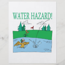 Water Hazard Personalized Flyer