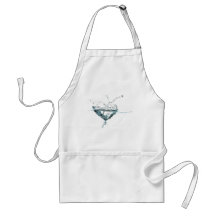 water heart aprons