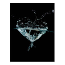 water heart post cards