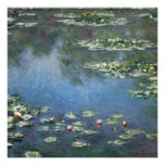 Water Lilies, Monet, Vintage Impressionism Flowers Personalized Announcements