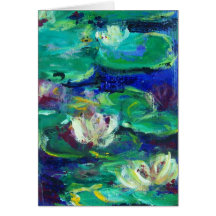 "Water Lillies" like Claude Cards