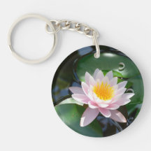 water lily doublesided Key Chain