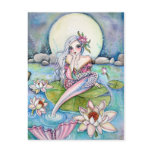 Water Lily Mermaid- Postcard