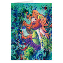 Water Mermaid Card