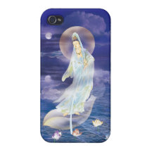 Water Moon Avalokitesvara  iPhone 4 Case