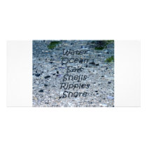 Water Ocean Card Photo Card Template